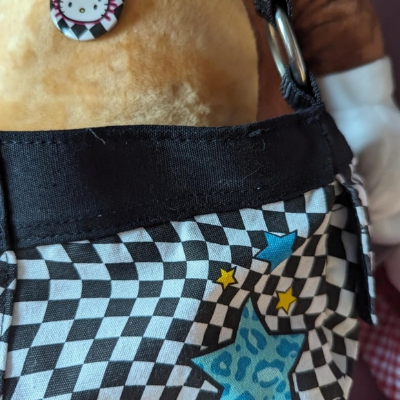 hello kitty x loungefly purse Blue, yellow, pink, black white checkered - Picture 6 of 8